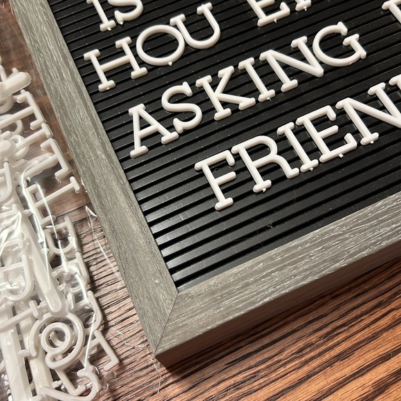 Letter board gray and black with white letters - Picture 3 of 6